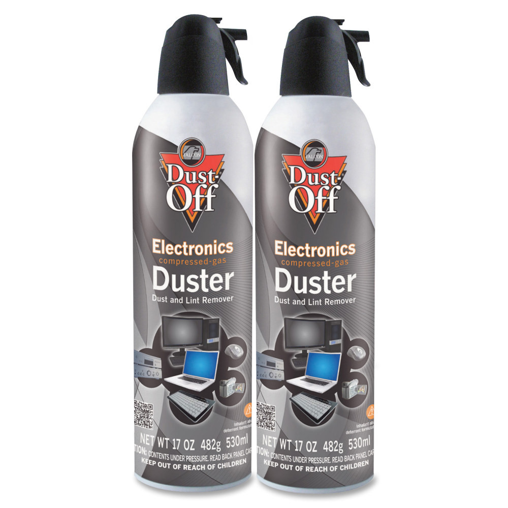 FALCON SAFETY PRODUCTS INC. Falcon DPSJMB2  Dust-Off Electronics Duster, 17 Oz, Pack Of 2