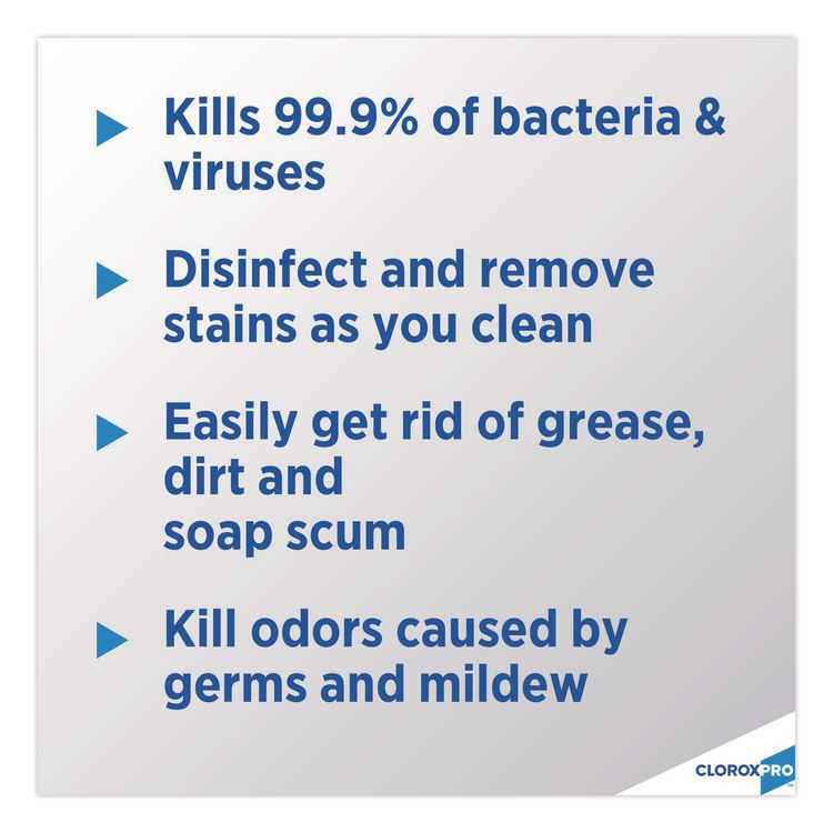 CLOROX SALES CO. 35420CT CloroxPro Clean-Up Disinfectant Cleaner with Bleach, 128 oz Refill Bottle, 4/Carton