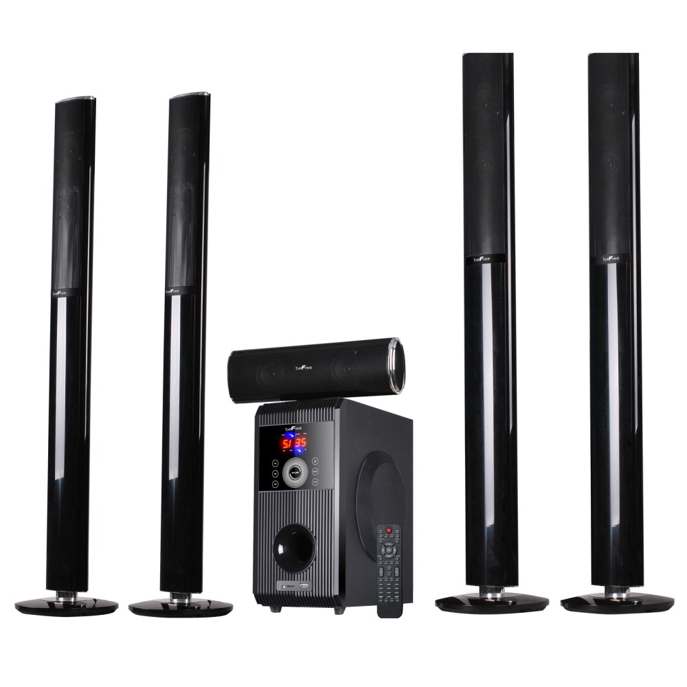 MEGAGOODS, INC. BeFree Sound 99592801M  5.1 Channel Surround Sound Bluetooth Speaker System, Black