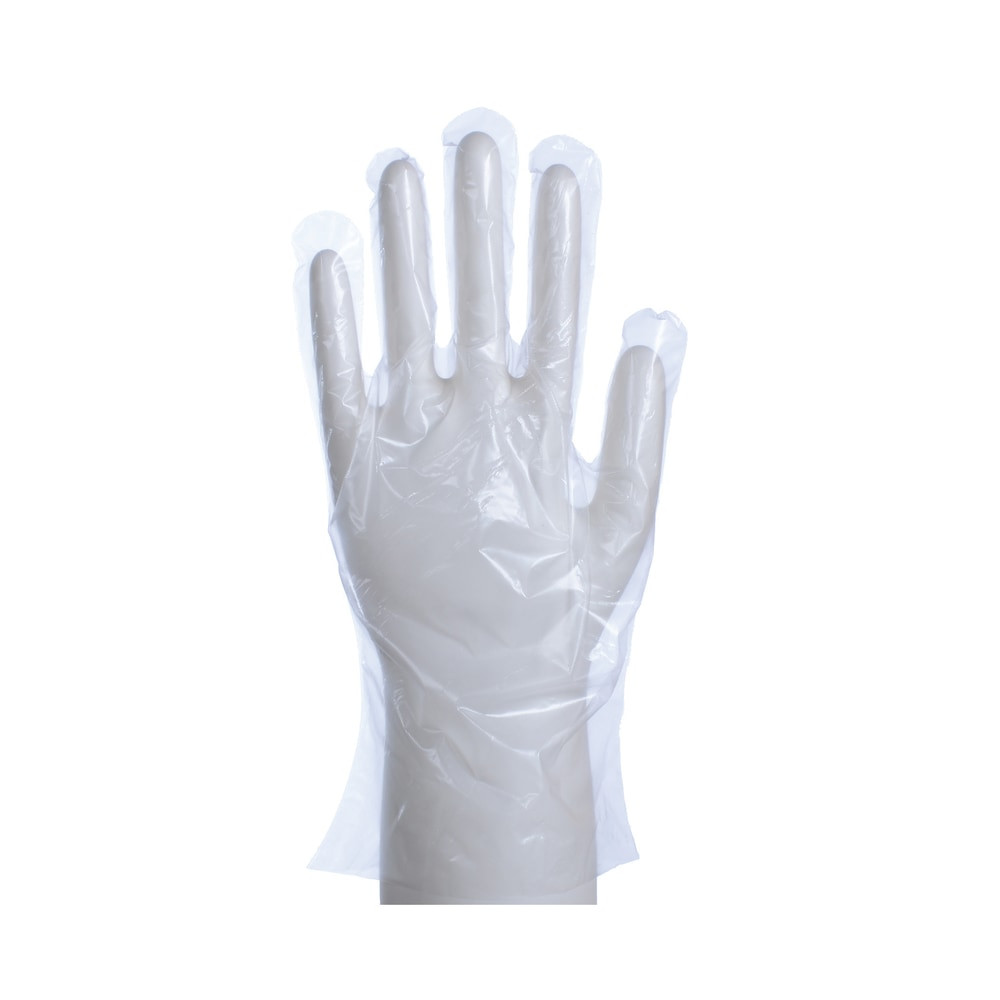 DAXWELL GROUP Daxwell F10000165  Embossed Cast Polyethylene Gloves, Large, Clear, 100 Gloves Per Box