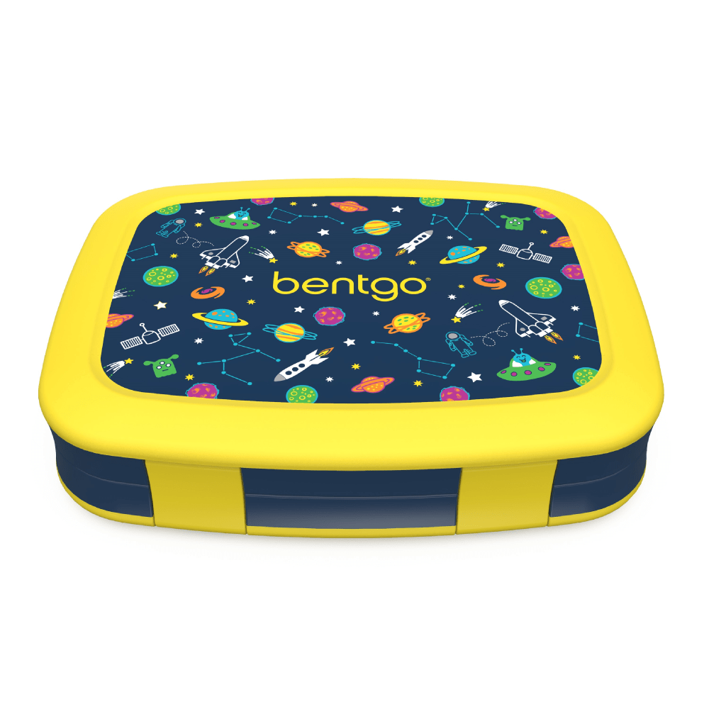 BEAR DOWN CONSULTING Bentgo BGKDPT-SAC  Kids Lunch Box, 2inH x 6-1/2inW x 8-1/2inD, Space