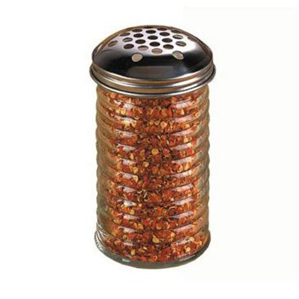 WORLD CITRUS WEST INC. American Metalcraft BEE319  Glass Spice Shaker With Top, 12 Oz, Clear Beehive
