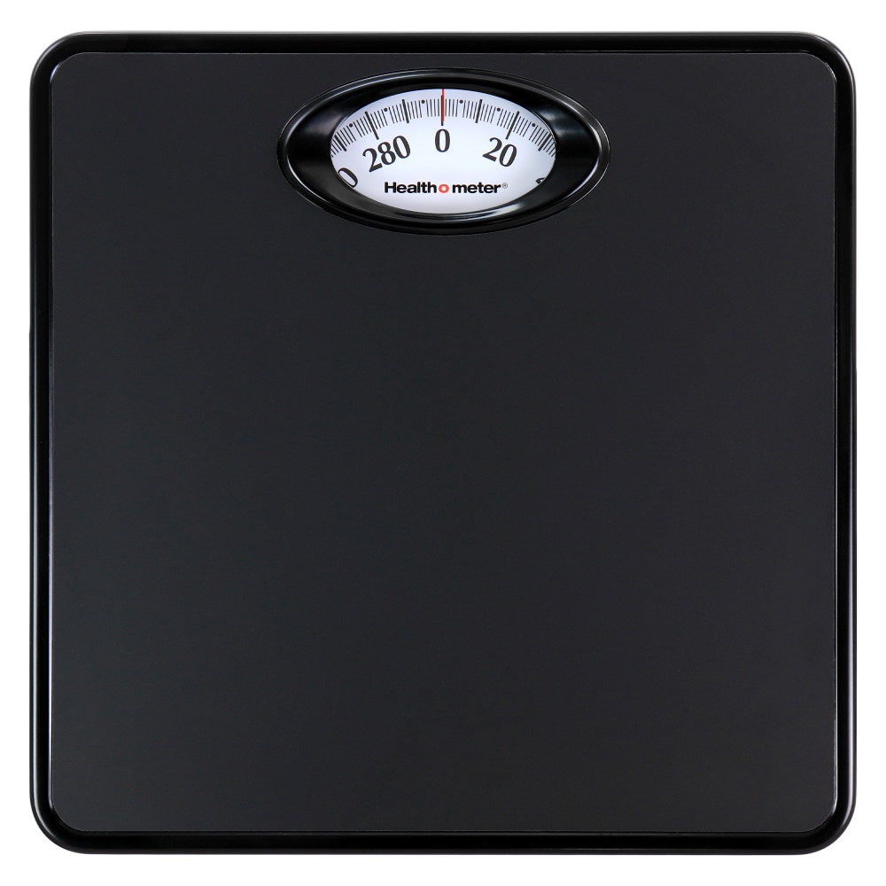 NEWELL BRANDS INC. 995118080M Health O Meter 995118080M Compact Rotating-Dial Scale, 1-3/4inH x 9-3/4inW x 9-3/4inD, Black