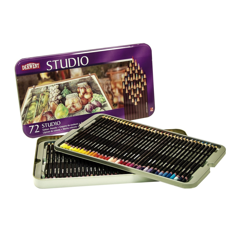 ACCO BRANDS USA, LLC 32201 Derwent Studio Pencil Set, Assorted Colors, Set Of 72