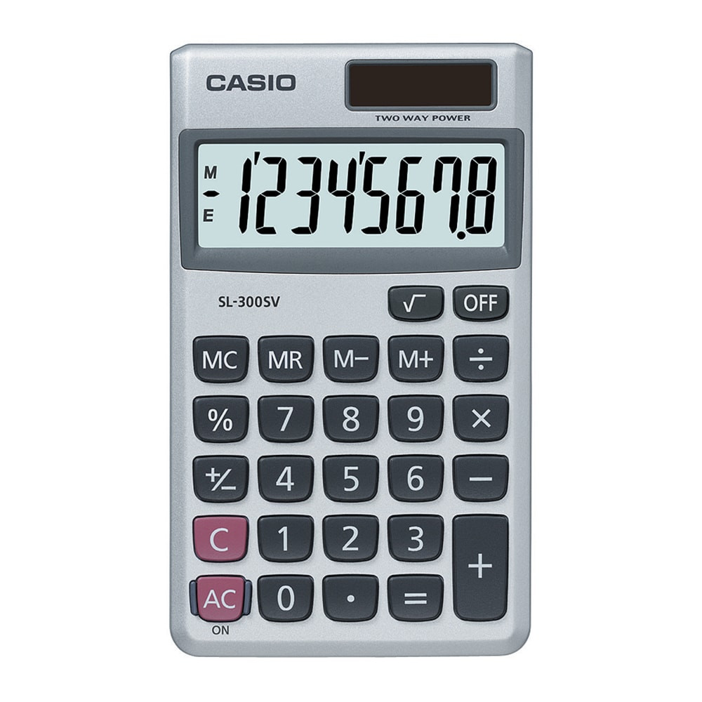 CASIO AMERICA, INC. SL-300SV Casio SL-300SV Handheld Display Calculator