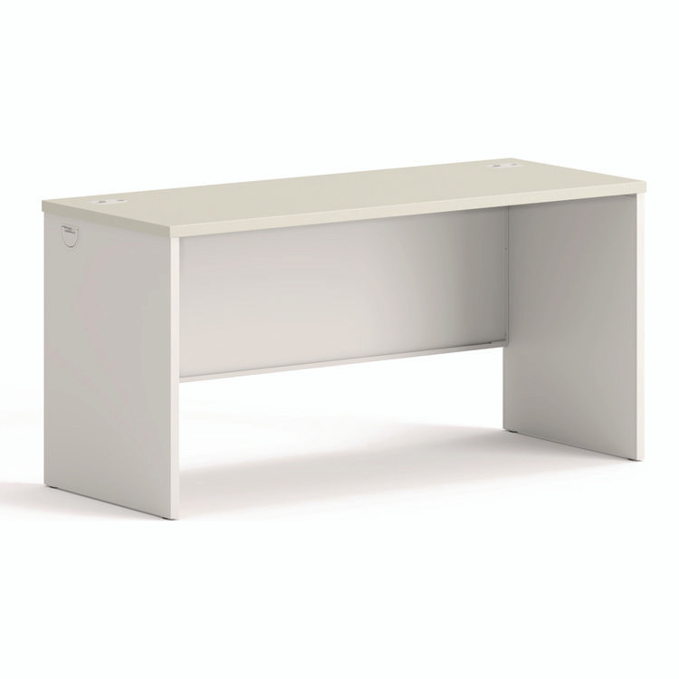 HON COMPANY 38922B9Q 38000 Series Desk Shell, 60" x 24" x 30", Light Gray/Silver