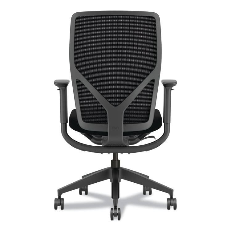 HON COMPANY FXT0STAMC10T Flexion Mesh Back Task Chair, Supports Up to 300lb, 14.81" to 19.7" Seat Height, Black Seat/Back/Base
