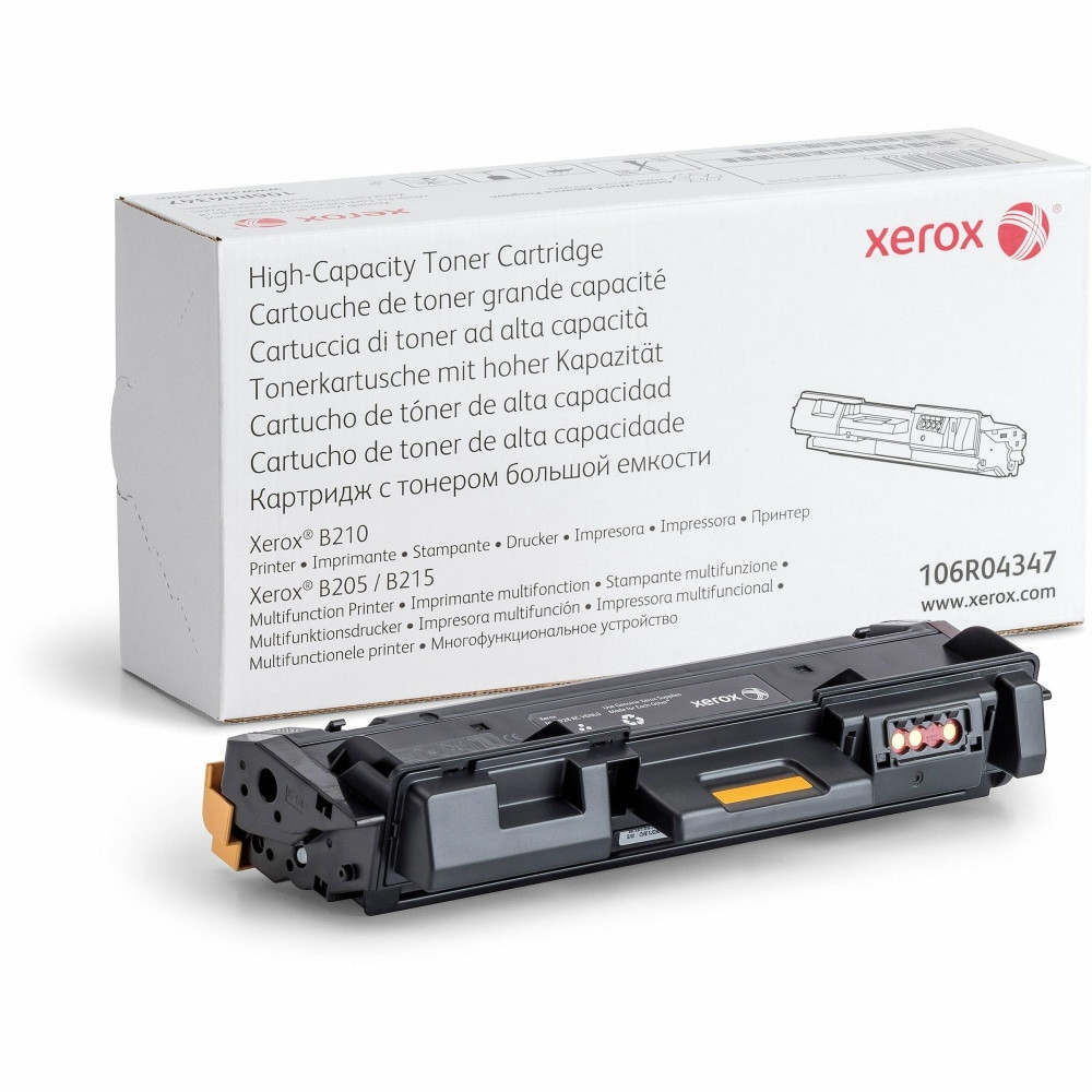 XEROX CORPORATION 106R04347 Xerox 200 Black High Yield Toner Cartridge, 106R04347