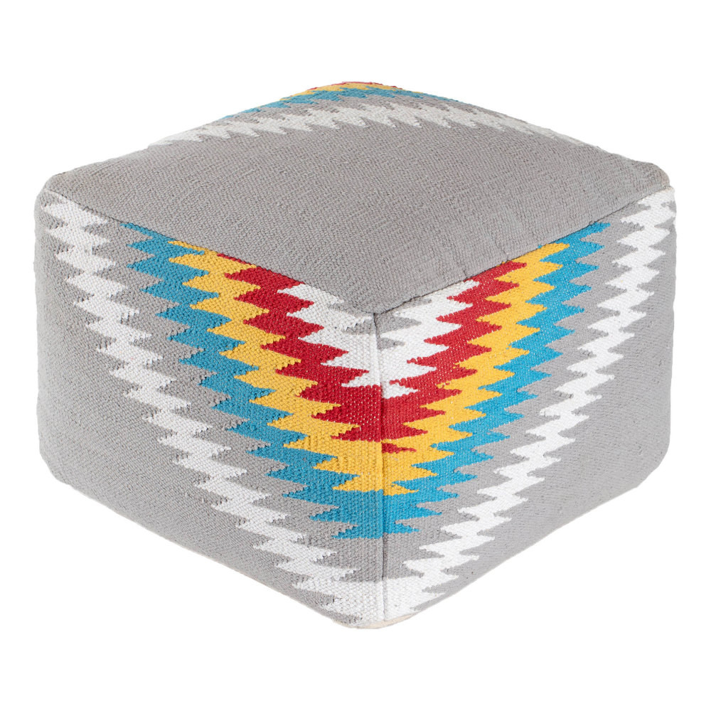 GFH ENTERPRISES INC. Anji Mountain AMBPF014-2014  Flash I Pouf Ottoman, Multicolor