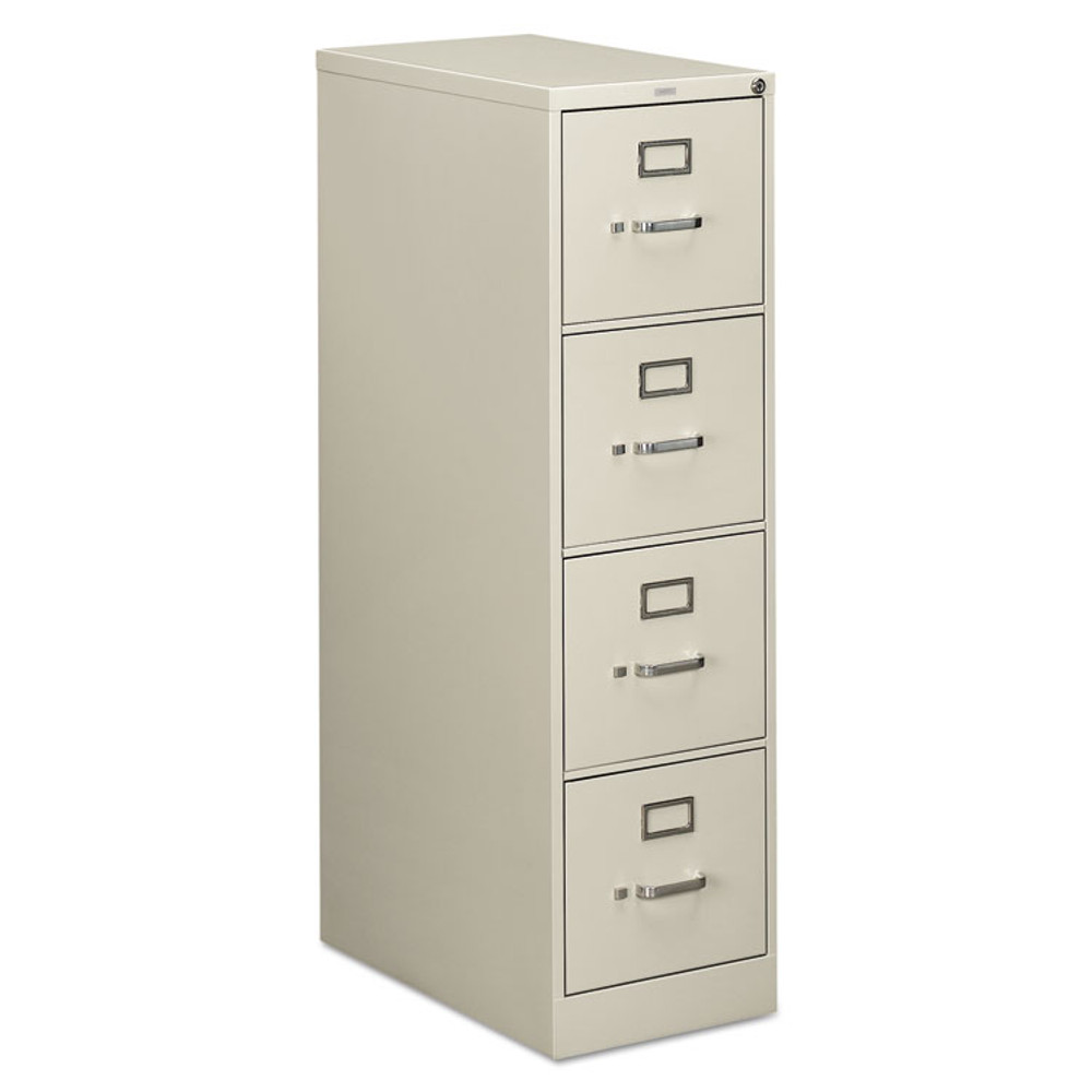 HON COMPANY 514PQ 510 Series Vertical File, 4 Letter-Size File Drawers, Light Gray, 15" x 25" x 52"