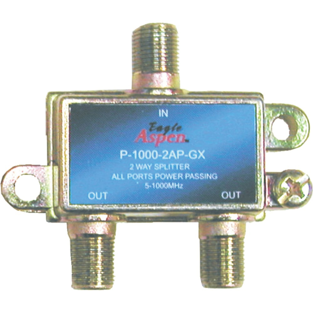 PRO BRAND INTERNATIONAL, INC. Eagle Aspen 500302  P-1000-2AP-GX Signal Splitter - 2-way - 1 GHz - 5 MHz to 1 GHz