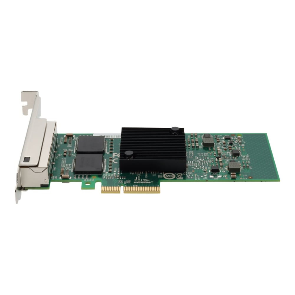 ADD-ON COMPUTER PERIPHERALS, INC. AddOn E1G44HT-AO  Intel E1G44HT Comparable Quad RJ-45 Port PCIe NIC - Network adapter - PCIe x4 - 1000Base-T x 4