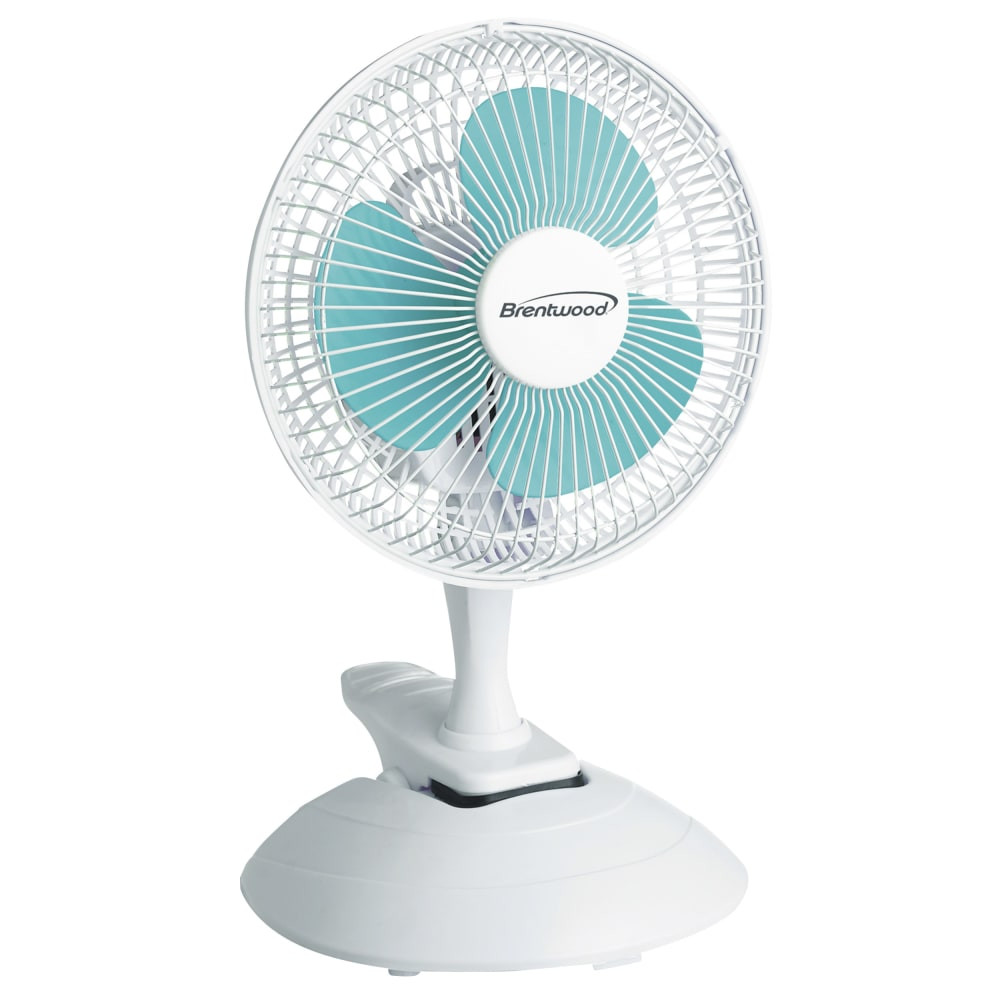 Stay cool at home or work with this Optimus Kool Zone Mini Table Fan. This fan can convert from a desk fan to a clip-on so you can mount it wherever works best for your needs.  Offers 15W of power.  Built-in handle for carrying.  Adjustable head to control breeze direction.  Boasts 2 speed settings.  Converts to clip-on fan for versatility.  Backed by the manufacturers 1-year limited warranty.