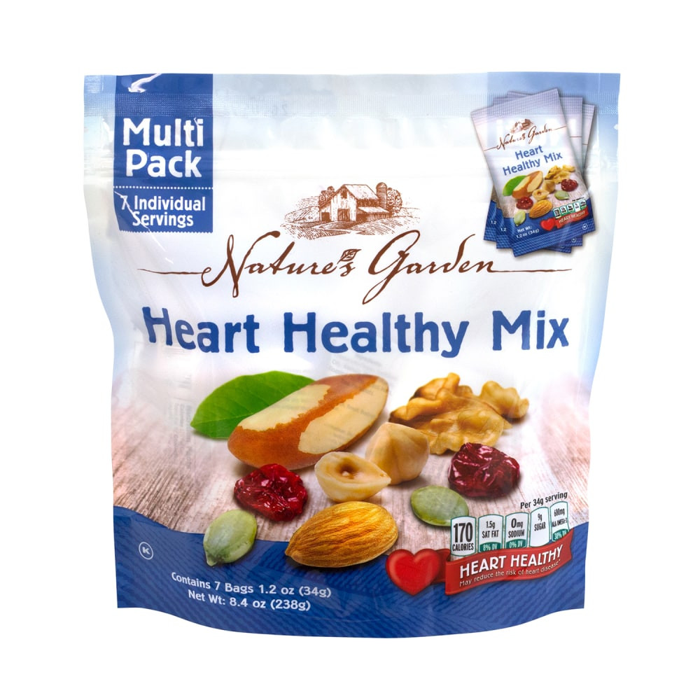 KERVAN USA LLC Nature's Garden 294-00006 Natures Garden Healthy Heart Mix, 1.2 oz, 7 Count, 6 Pack