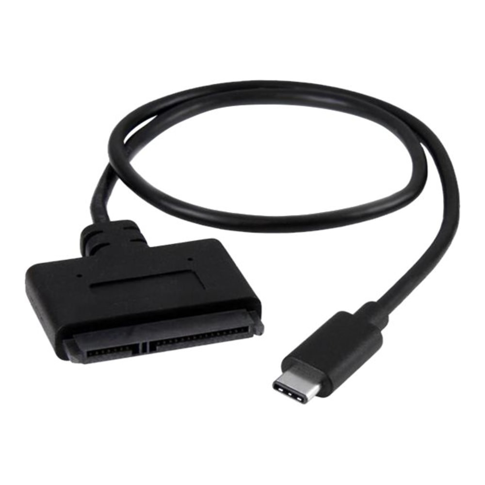 STARTECH.COM USB31CSAT3CB  USB C To SATA Adapter - for 2.5 SATA Drives - UASP - External Hard Drive Cable - USB Type C to SATA Adapter - SFirst End: 1 x SATA - Second End: 1 x Type C Male USB - 1.25 GB/s - Black