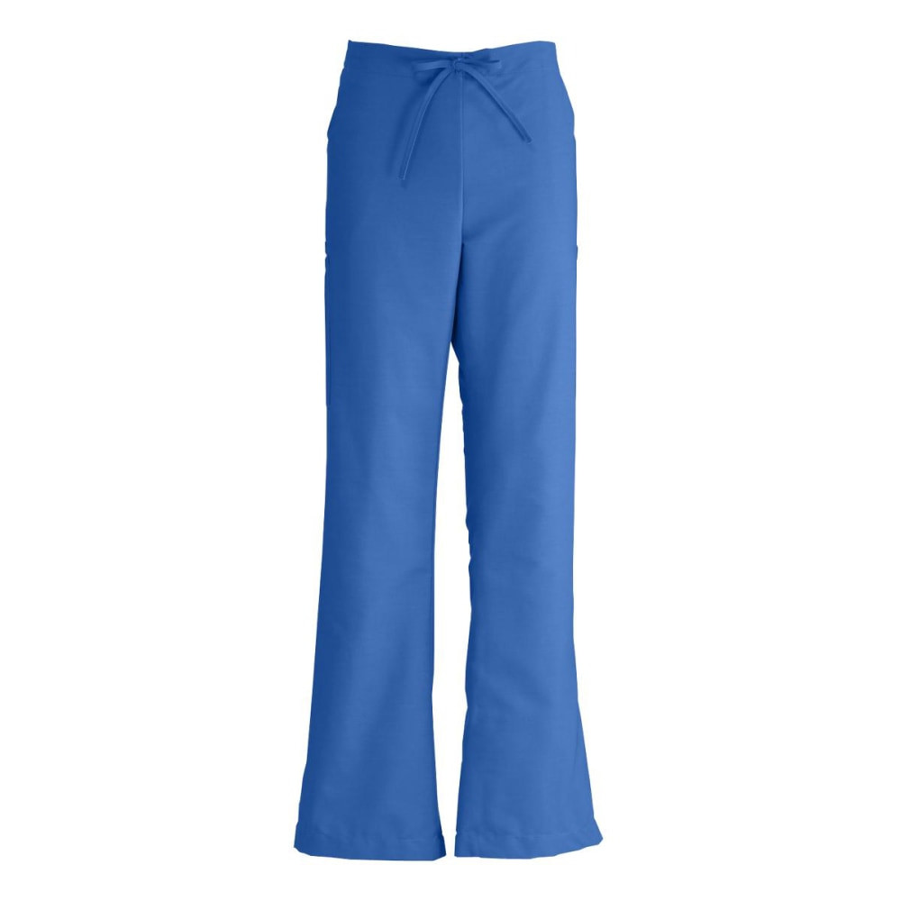 MEDLINE INDUSTRIES, INC. Medline 8865JRLXXLT  ComfortEase Polyester/Cotton Modern Fit Ladies Tall Cargo Scrub Pants, 2X, Royal Blue