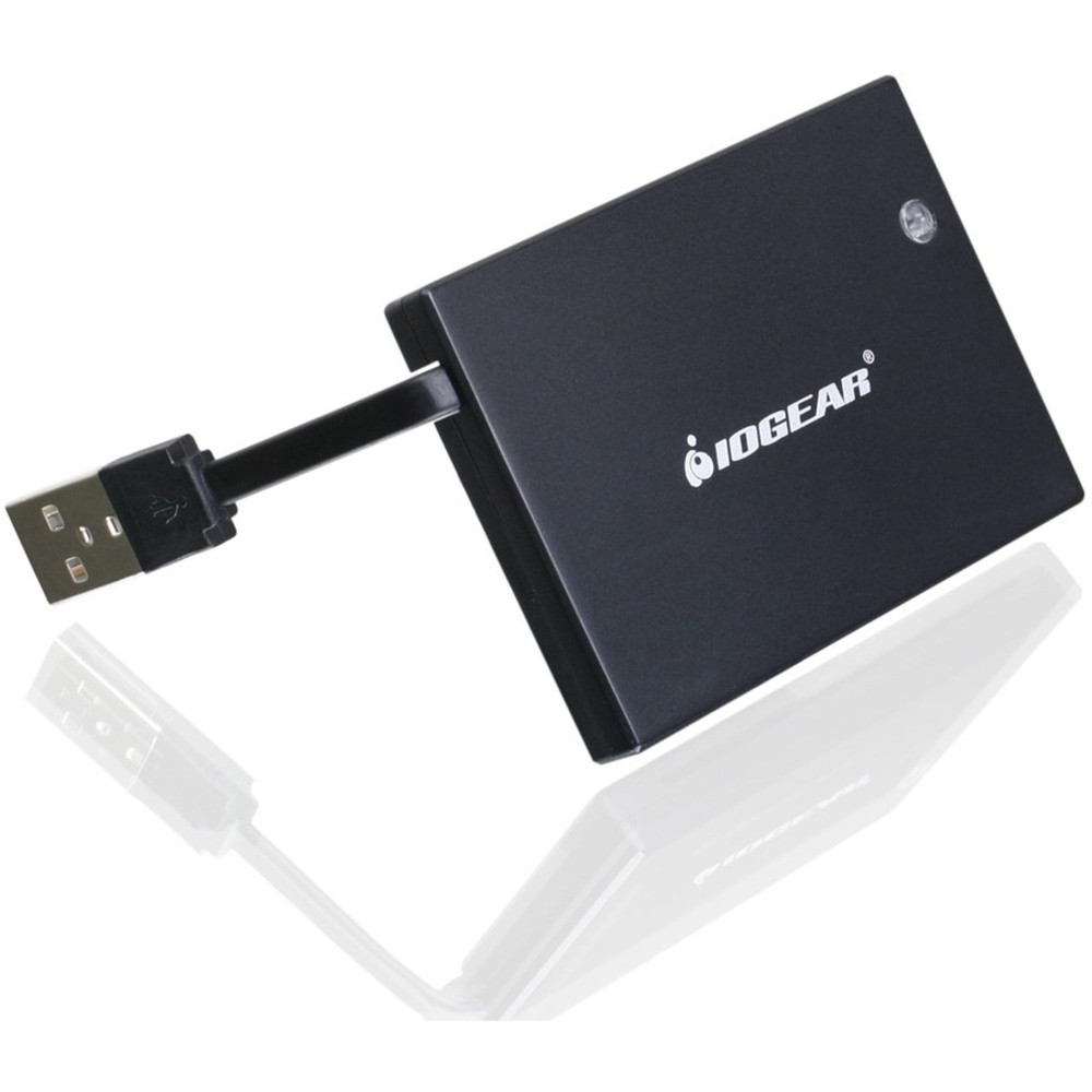 ATEN TECHNOLOGIES GSR203 IOGEAR Portable Smart Card Reader (Contact Style) - Cable - TAA Compliant