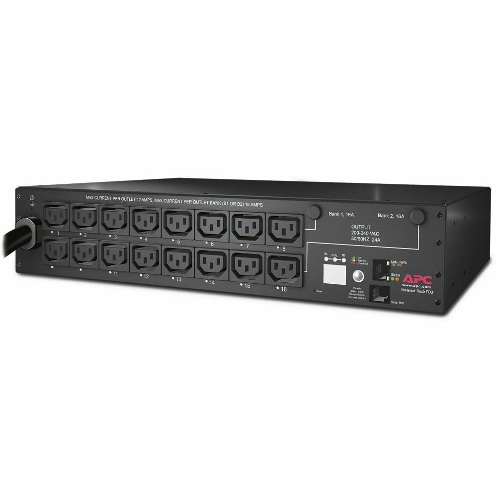 AMERICAN POWER CONVERSION CORP APC AP7911B  by Schneider Electric Rack PDU, Switched, 2U, 30A, 208V, (16)C13 - Switched - NEMA L6-30P - 16 x IEC 60320 C13 - 200 V AC - 2U - Rack-mountable