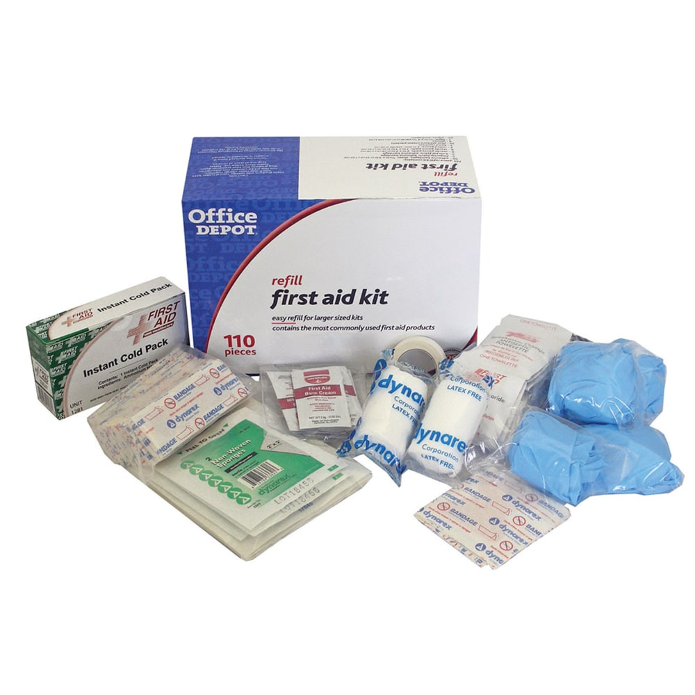 OFFICE DEPOT 15627  Brand 110-Piece First Aid Refill
