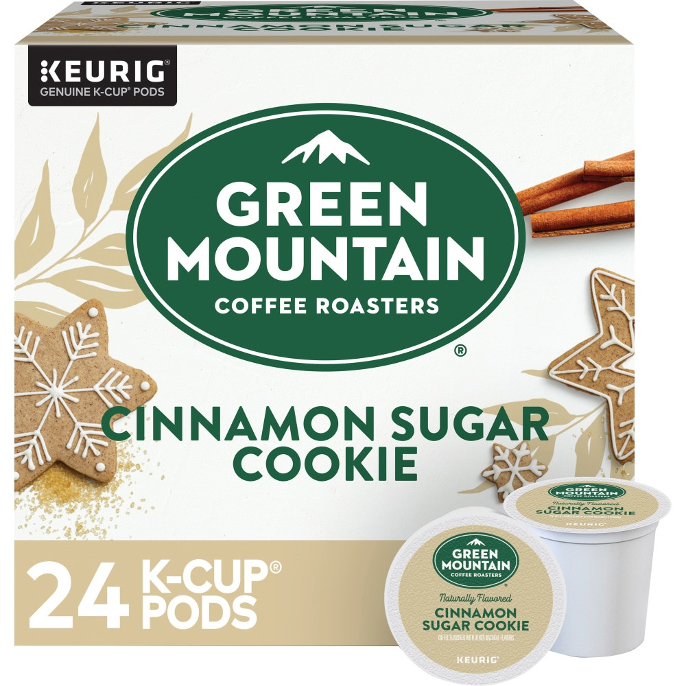 GREEN MOUNTAIN COFFEE ROASTERS, INC. Green Mountain Coffee 5000202672  Single-Serve Coffee K-Cup Pods, Cinnamon Sugar Cookie, Carton Of 24