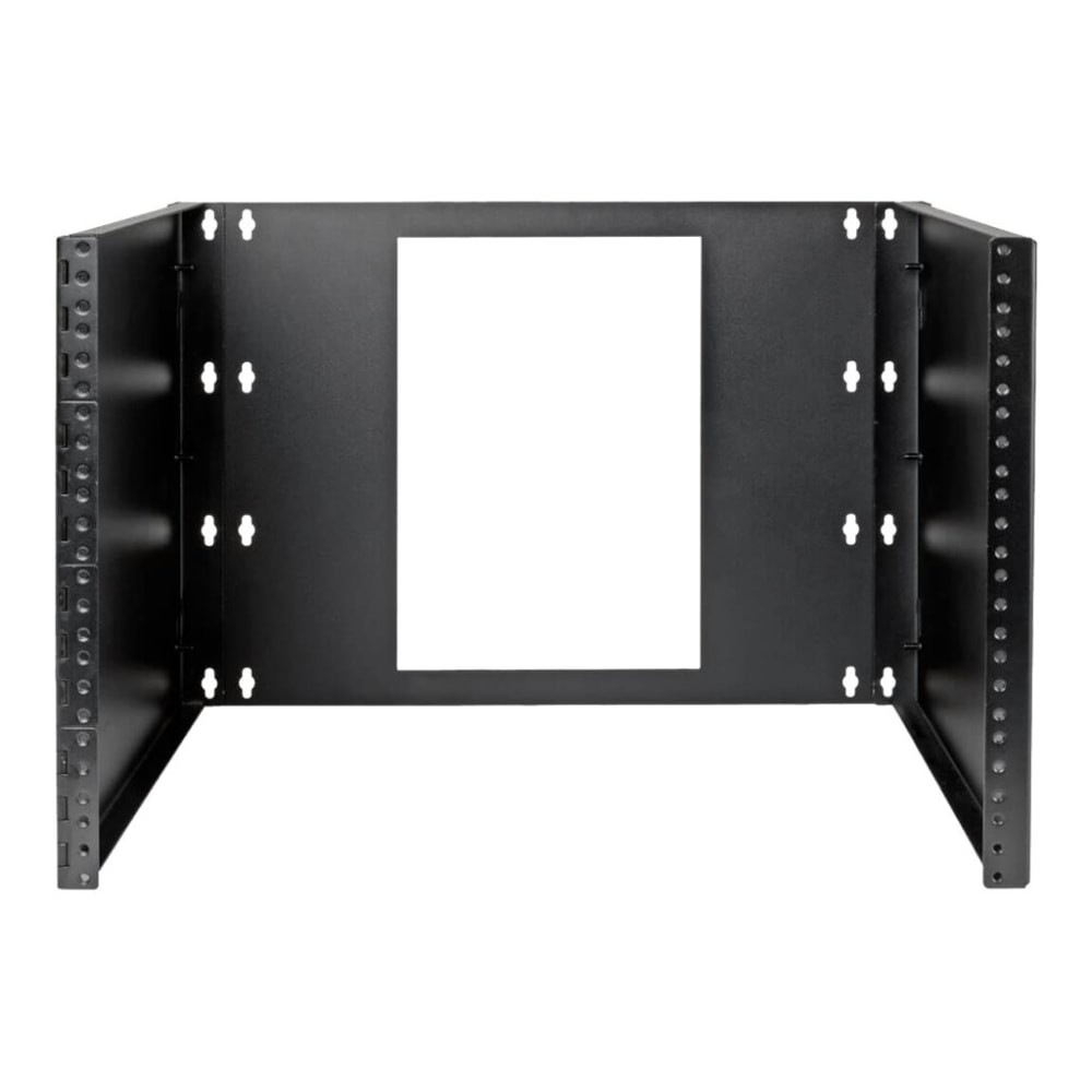 TRIPP LITE SRWO8UBRKT  8U Wall-Mount Bracket for Small Switches and Patch Panels, Hinged - Network device mounting bracket - wall mountable - black - 8U - 19in