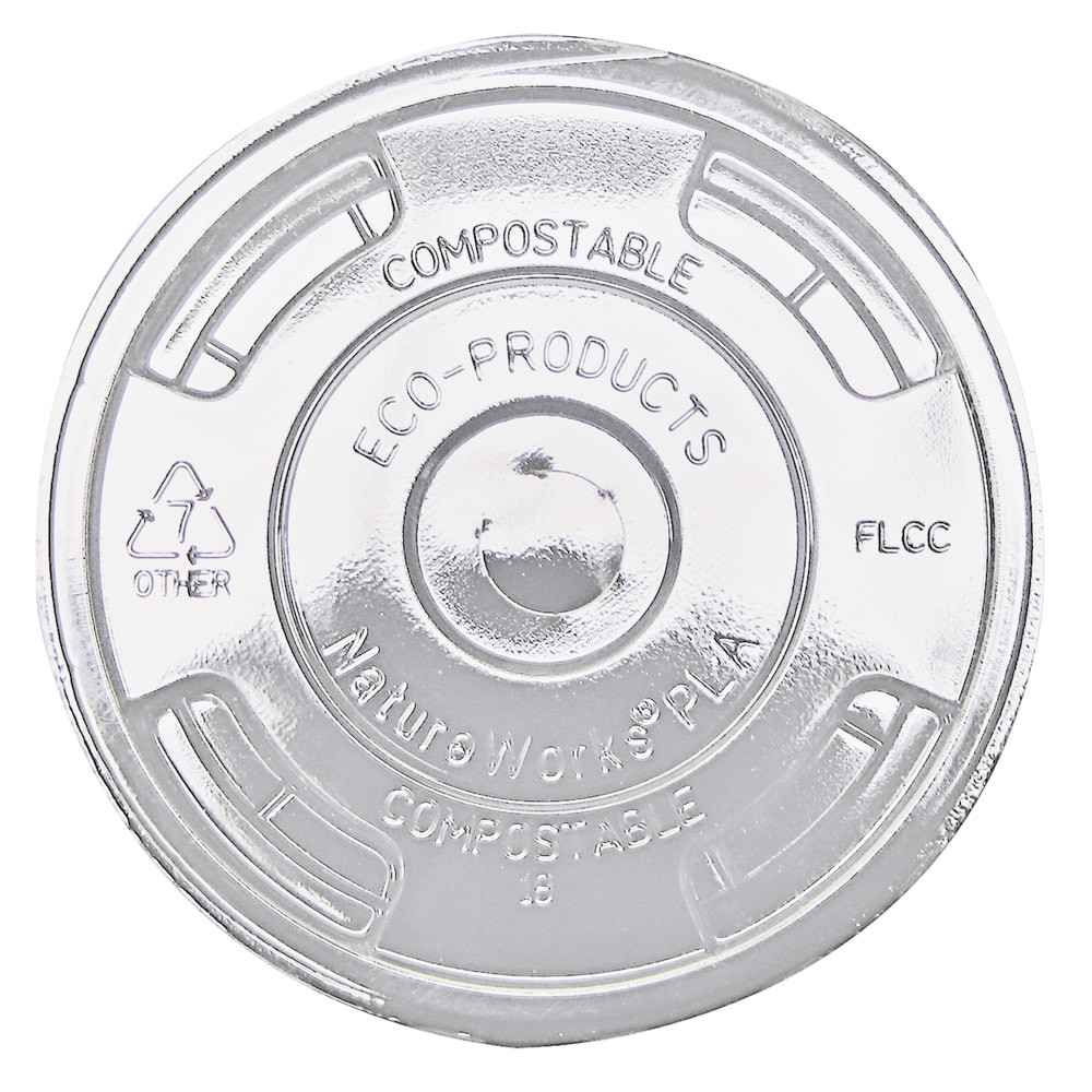 ECO-PRODUCTS, INC. Eco-Products EPFLCCCT  Cold Cup Lids, 9-24 Oz., Carton Of 1,000