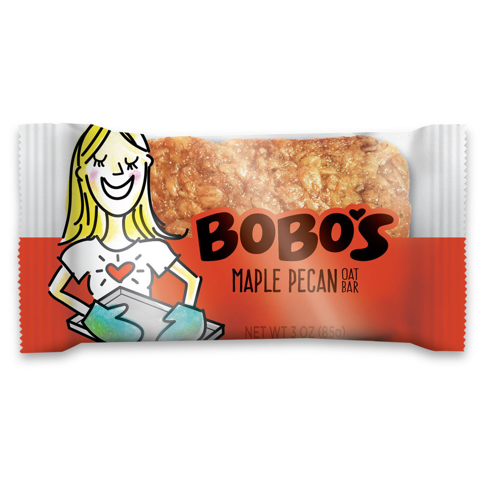 SIMPLY DELICIOUS, INC. Bobo's 112-D-IN BoBos Oat Bars, Maple Pecan, 3.5 Oz, Box of 12 Bars