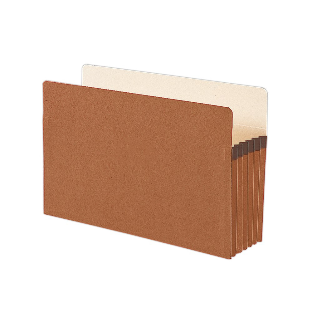 SMEAD MFG CO 1536GB Smead Expanding File Pockets, 5 1/4in Expansion, 9 1/2in x 14 3/4in, 30% Recycled, Redrope