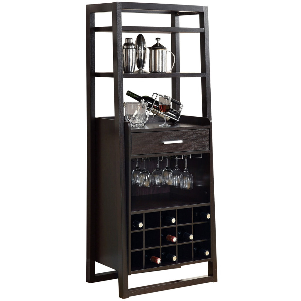 MONARCH PRODUCTS Monarch Specialties I 2543  Christopher Home Bar, 60inH x 24inW x 15-3/4inD, Espresso