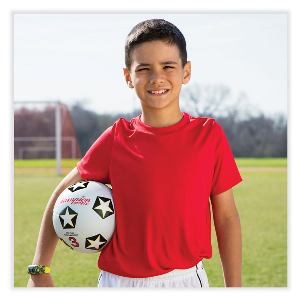 CHAMPION SPORT Sports SRB3 Rubber Sports Ball, Soccer, No. 3 Size, White/Black