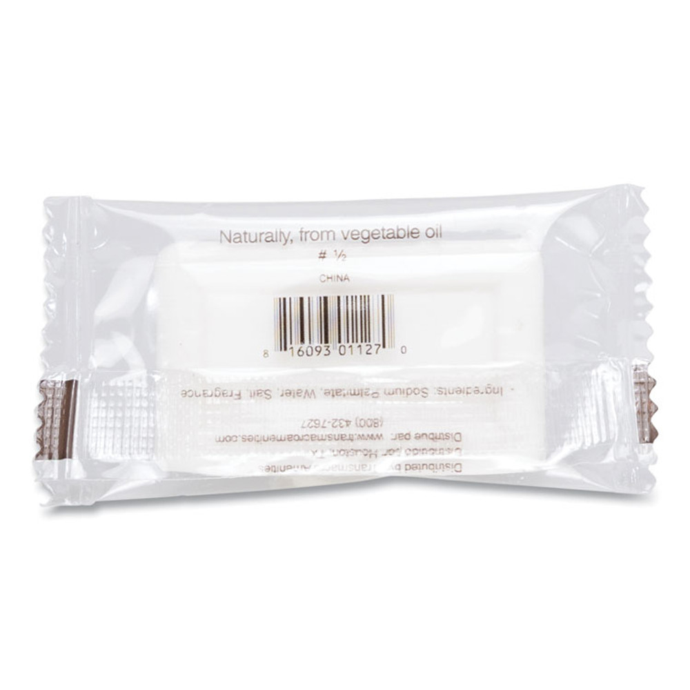 TRANSMACRO AMENITIES Good Day™ 390050A Amenity Bar Soap, Pleasant Scent, # 1/2, Individually Wrapped Bar, 1,000/Carton