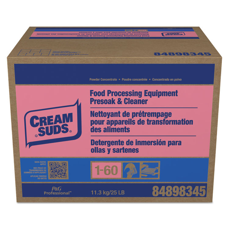 JOYSUDS, LLC. Cream 43611 Manual Pot and Pan Presoak and Detergent with Phosphate, Baby Powder Scent, Powder, 25 lb Box