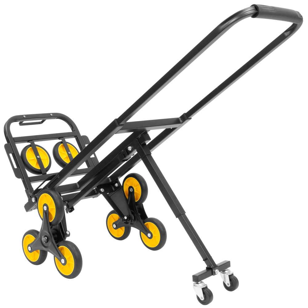 TRANSFORM PARTNERS LLC MI-924 Mount-It! MI-924 Steel Stair Climber Hand Truck, 43inH x 15-3/4inW x 25-1/2inD, Black/Yellow