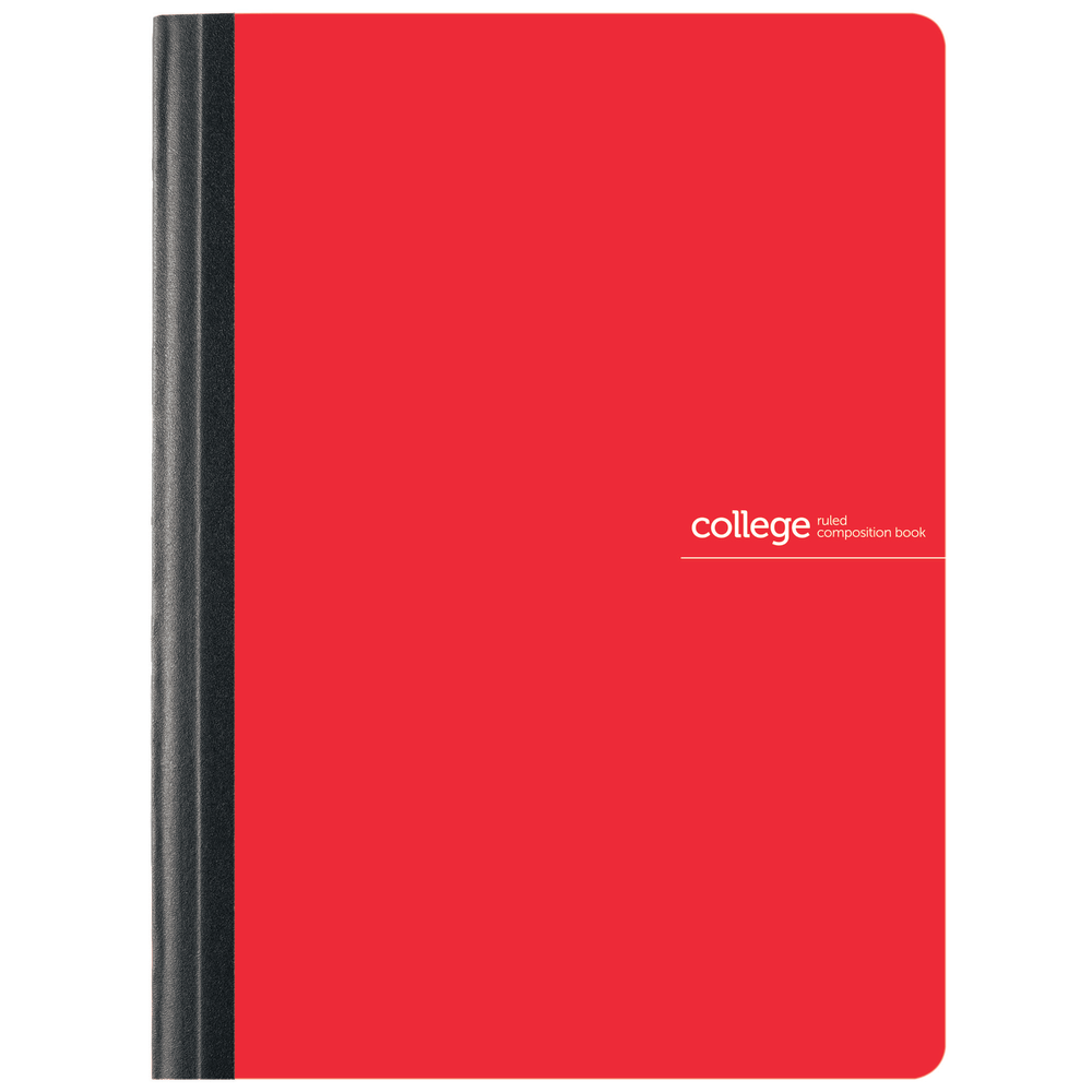 Whether you are at home, at the office or in class, having a place to jot down notes is important. This composition book is center sewn and features a tear-resistant poly cover, ensuring it can stand up to daily use.  Tear-resistant poly cover is strong and durable.  Comes with 80 lined sheets to help you in class or at a meeting.  Center-sewn sheets are held firmly in place.