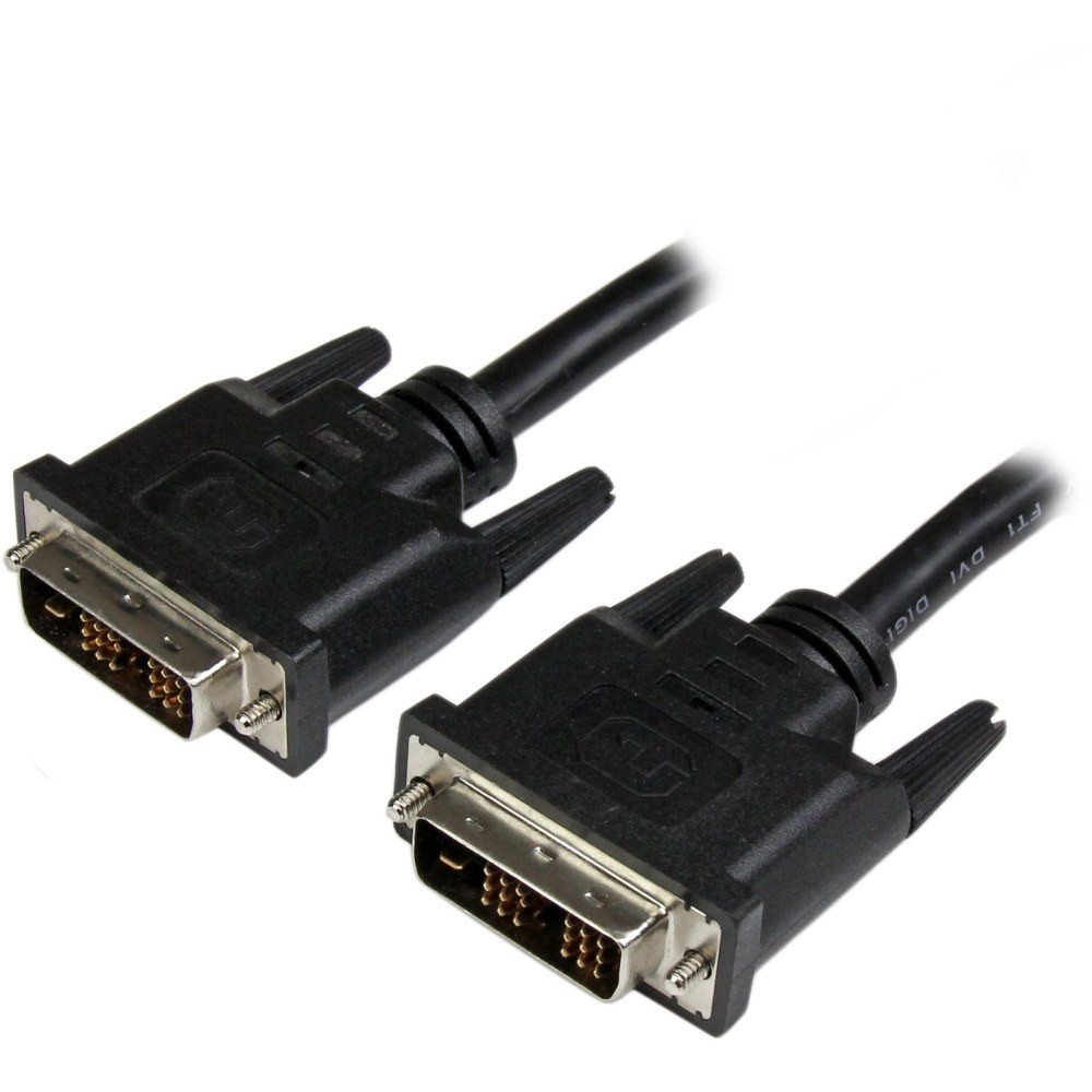 STARTECH.COM DVIMM3  3 ft DVI-D Single Link Cable - M/M - 3 ft DVI Video Cable for Projector, Video Device, Monitor, Notebook - First End: 1 x DVI-D (Single-Link) Male Digital Video - Second End: 1 x DVI-D (Single-Link) Male Digital Video - Shielding