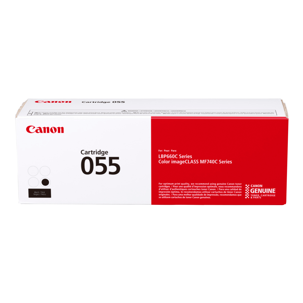 CANON USA, INC. 3016C001 Canon 055 Black Toner Cartridge, 3016C001