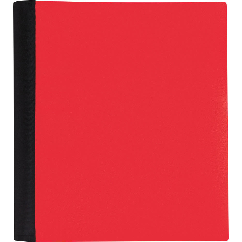 OFFICE DEPOT 400-015-992  Brand Stellar Notebook With Spine Cover, 8-1/2in x 11in, 3 Subject, College Ruled, 150 Sheets, Red