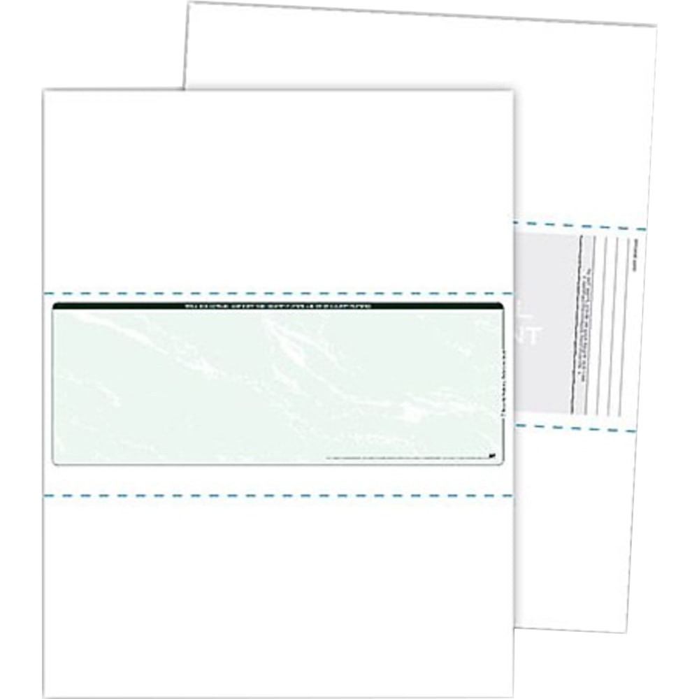 BLANKS/USA SC250GR  KanT Kopy Security Check-In-The-Middle Paper, Letter Size (8 1/2in x 11in), Ream Of 500 Sheets, Void Green