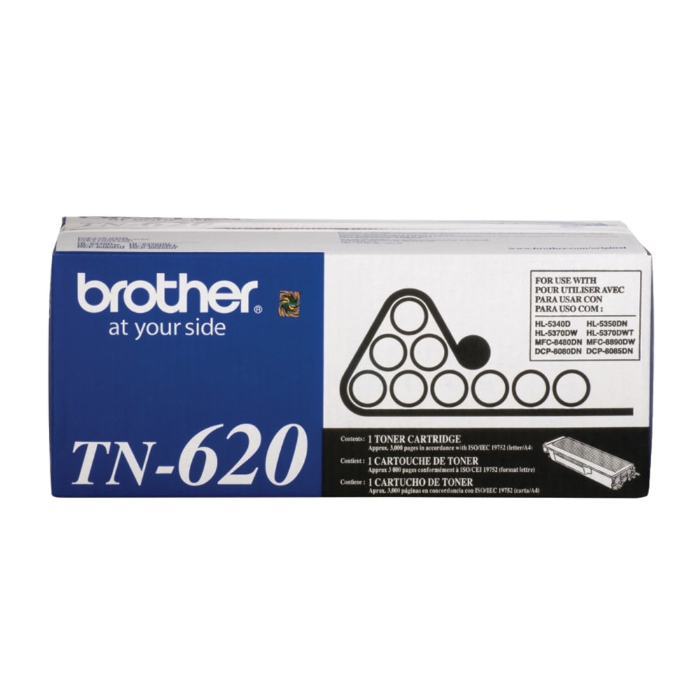 BROTHER INTL CORP TN620 Brother TN-620 Black Toner Cartridge, TN-620BK