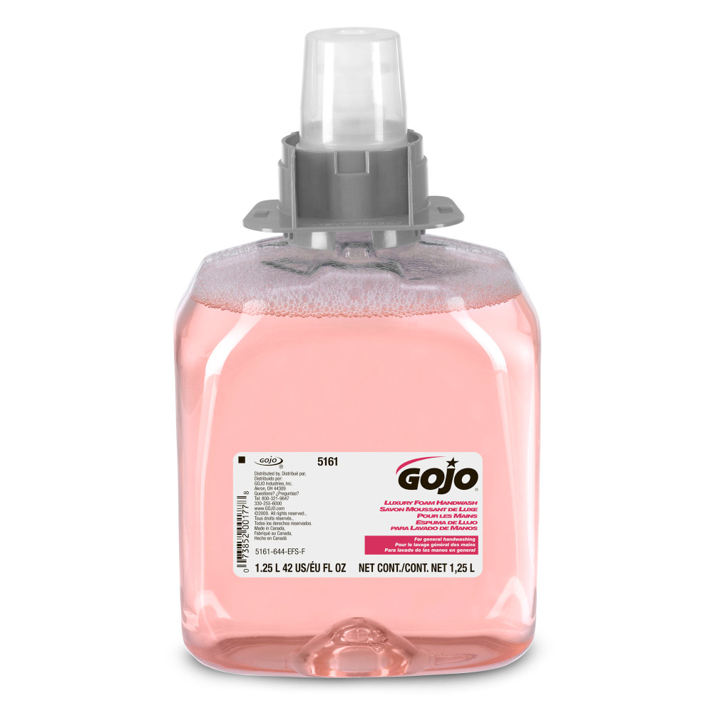 GOJO INDUSTRIES INC 5161-03 GOJO Luxury Foam Hand Soap, Cranberry Scent, 42 Oz Bottle