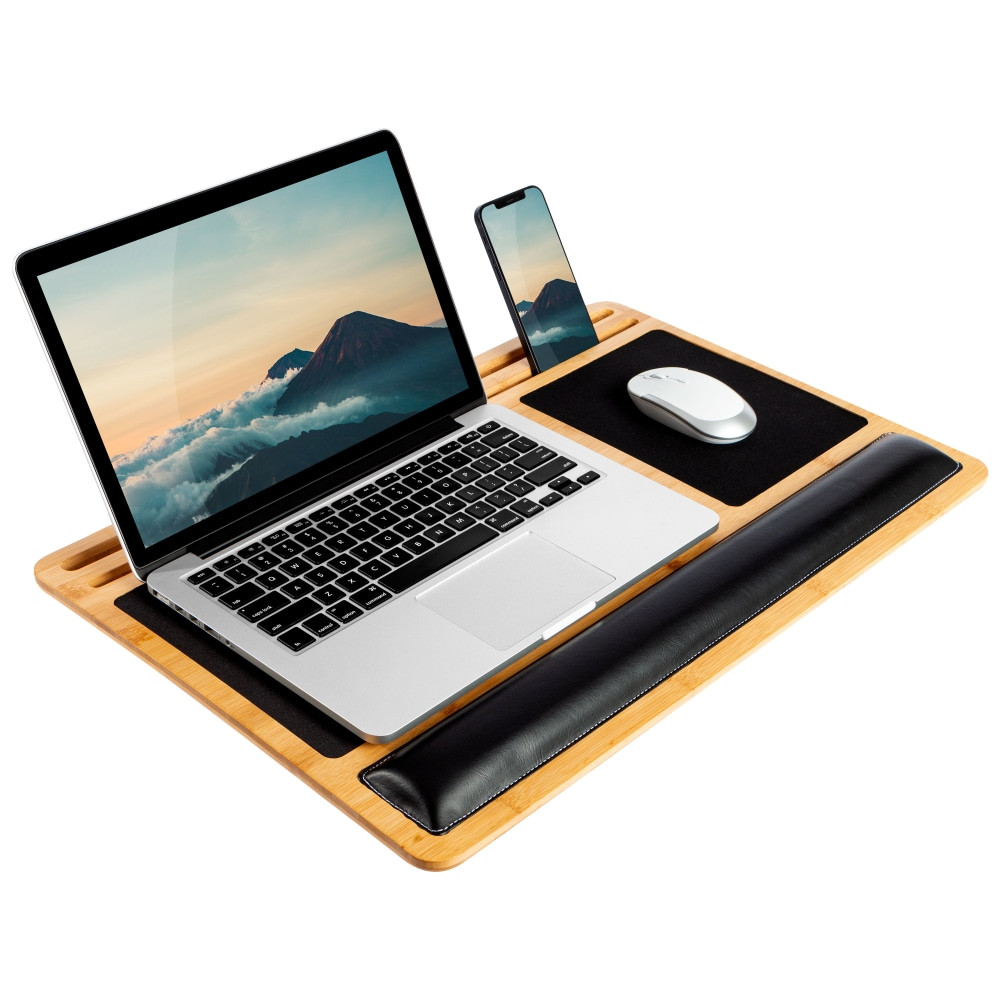 CREATIVE MANUFACTURING LLC 77101 LapGear BamBoard Lap Desk, 15inH x 22inW x 0.7inD, Natural Bamboo