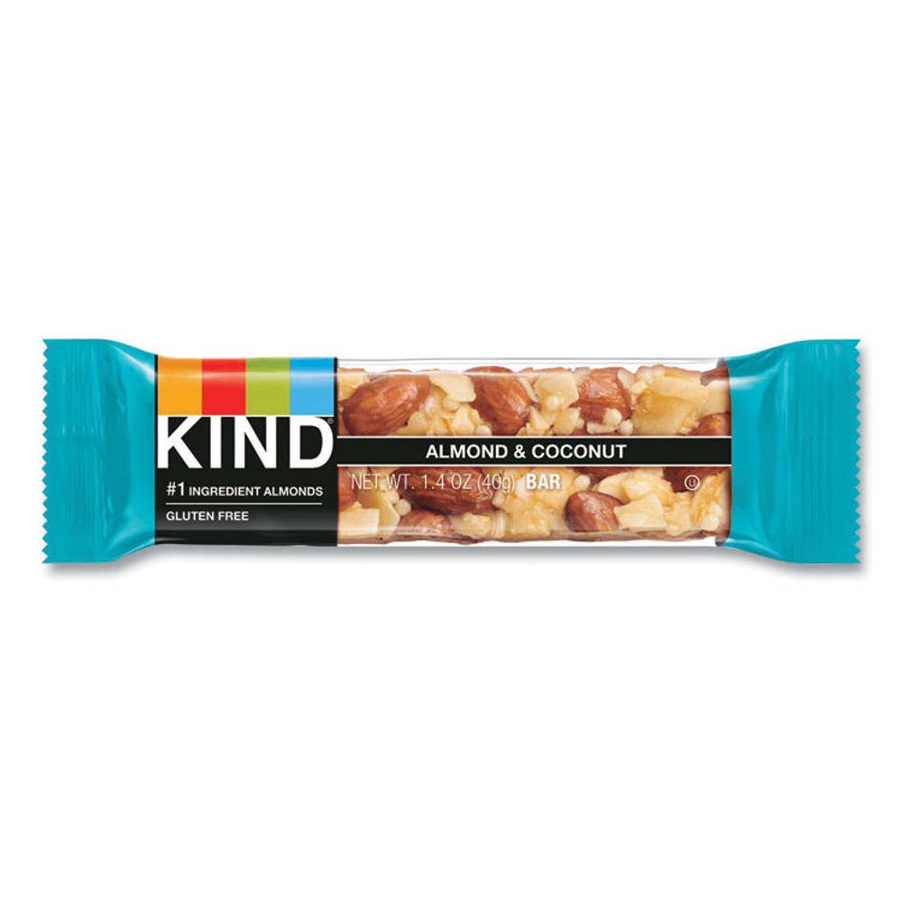 KIND LLC 17828 Fruit and Nut Bars, Almond and Coconut, 1.4 oz, 12/Box
