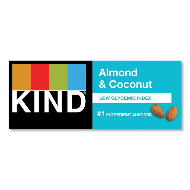 KIND LLC 17828 Fruit and Nut Bars, Almond and Coconut, 1.4 oz, 12/Box
