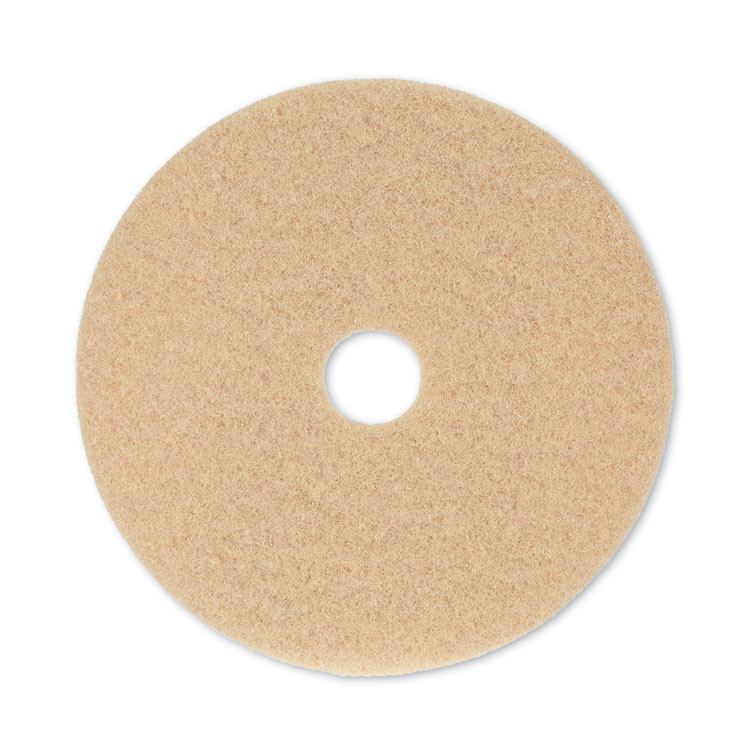 BOARDWALK 4020 ULT Burnishing Floor Pads, 20" Diameter, Tan, 5/Carton