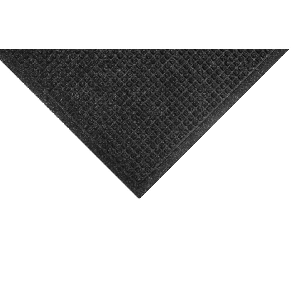 M+A MATTING 2805448070  Waterhog Squares Fashion Floor Mat, 4ft x 8ft, Charcoal