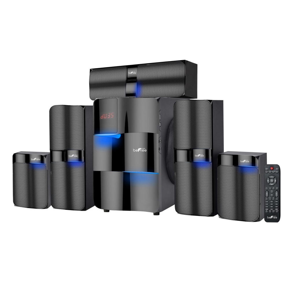 MEGAGOODS, INC. 995116499M beFree Sound 5.1 Channel Surround Sound 995116499M 125-Watt Bluetooth Speaker System, Black