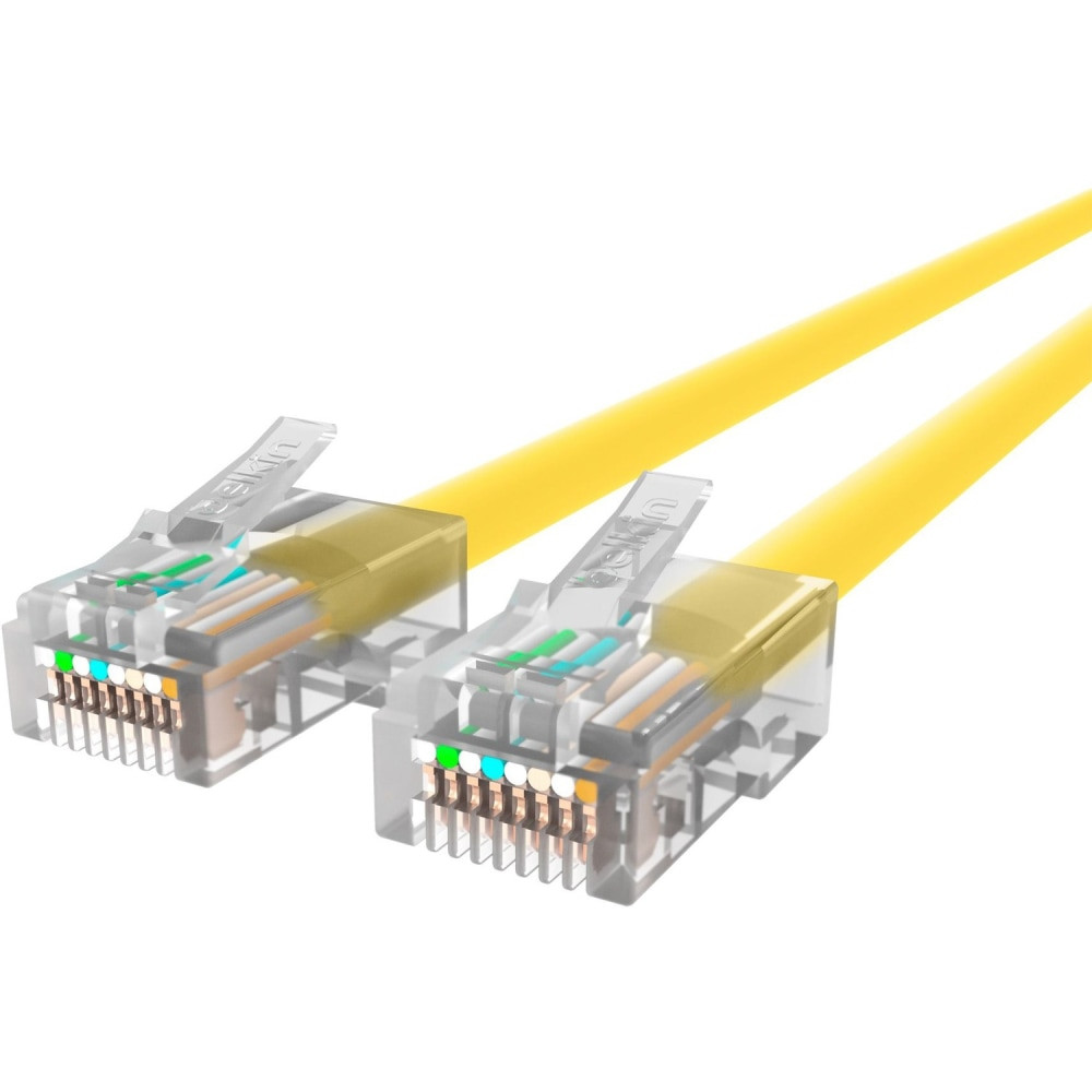 BELKIN, INC. Belkin A3L980-15-YLW  Cat.6 Patch Cable - RJ-45 Male Network - RJ-45 Male Network - 15ft - Yellow