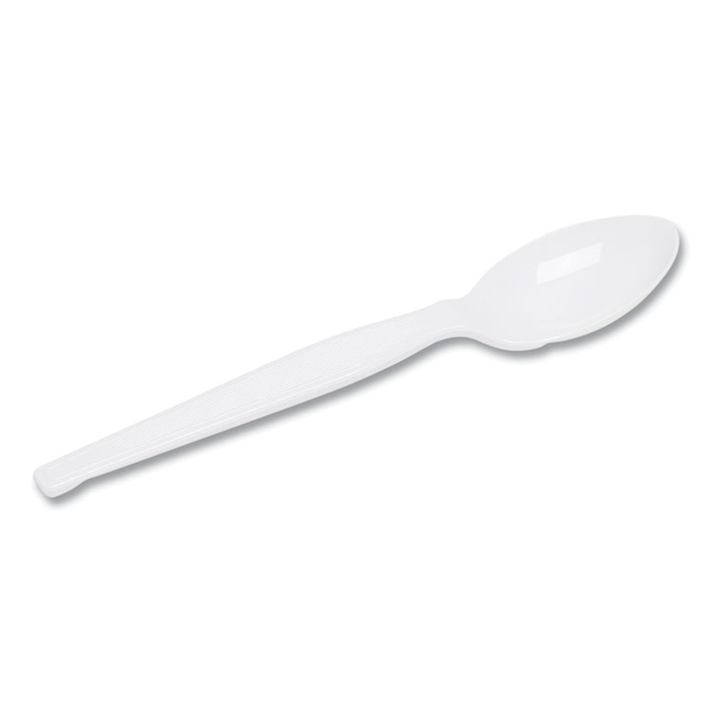 GEORGIA PACIFIC Dixie® TH217 Plastic Cutlery, Heavyweight Teaspoons, White, 1,000/Carton