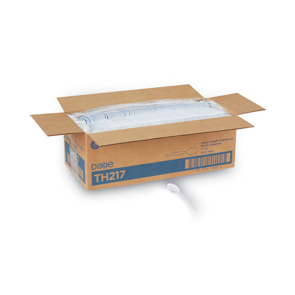 GEORGIA PACIFIC Dixie® TH217 Plastic Cutlery, Heavyweight Spoon, White, 1,000/Carton
