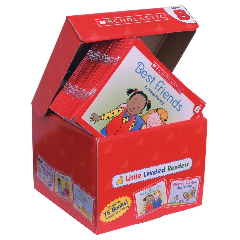 SCHOLASTIC TEACHING RESOURCES SC-9780545067683 Scholastic Little Leveled Readers Book: Level B Box Set, Grades K-2, Pack Of 75 Books